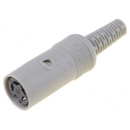 Mufă DIN 4 pini mamă 216° pe cablu | Electronic-mag.ro | Componente Electronice