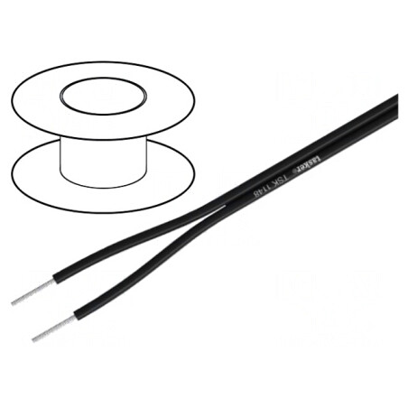 Cablu Căști Neecranat Negru 1.4x2.8mm | Electronic-mag.ro | Componente Electronice