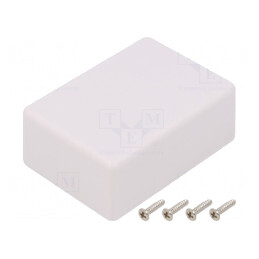 Carcasă universală ABS albă IP40 50x70x27,5mm | Electronic-mag.ro | Componente Electronice
