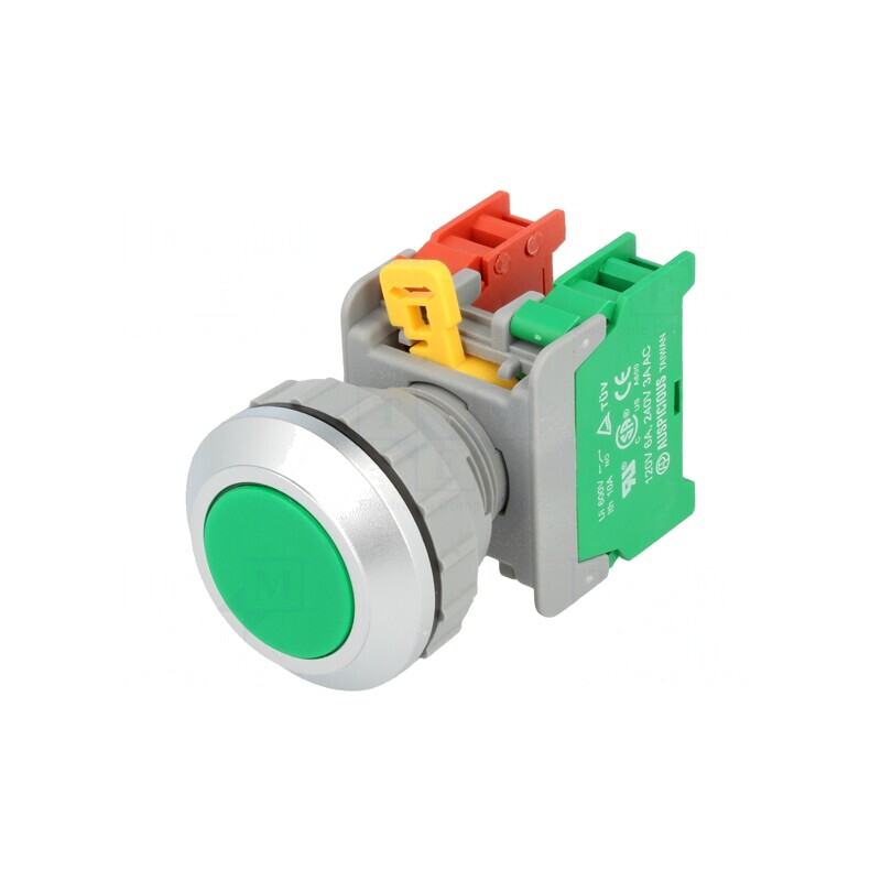 Comutator Acționat Prin Apăsare 30mm 1NC 1NO | Electronic-mag.ro | Componente Electronice