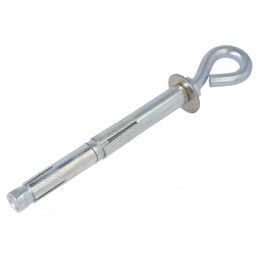 Cârlig inelar cu diblu din oțel zincat 1220mm | Electronic-mag.ro | Componente Electronice