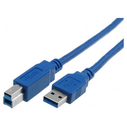 Cablu USB 3.0 A-B 1.8m Albastru | Electronic-mag.ro | Componente Electronice