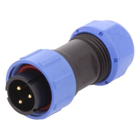 Mufă SP17 Tată IP68 3 PIN Lipire 500V | Electronic-mag.ro | Componente Electronice
