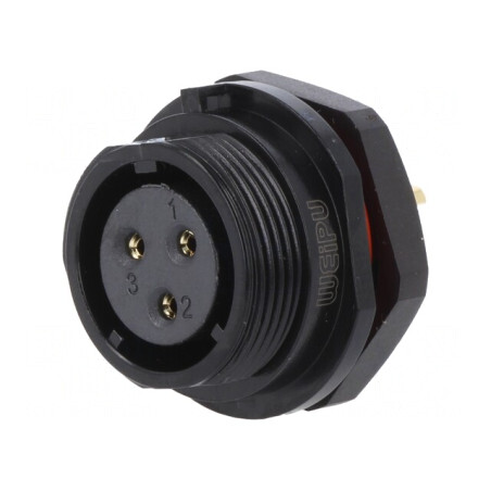 Soclu Mamă SP17 3 PIN IP68 500V 10A | Electronic-mag.ro | Componente Electronice