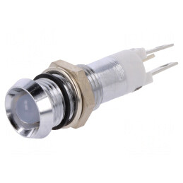 Lampă de control LED roșu/verde 24-28VDC IP67 Ø8,2mm | Electronic-mag.ro | Componente Electronice
