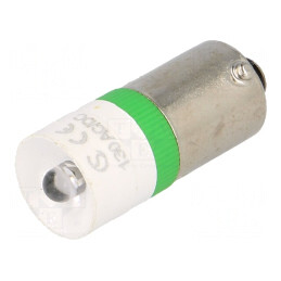 Lampă LED verde 130V BA9S | Electronic-mag.ro | Componente Electronice