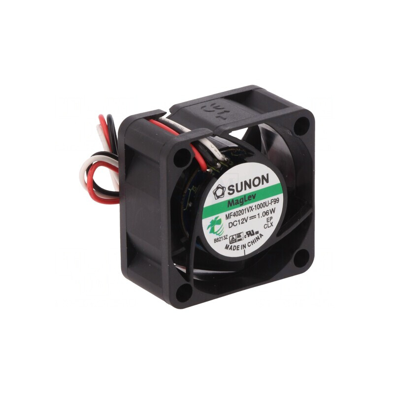 Ventilator axial 12V 40x40x20mm 18,25m3/h 27,5dBA | Electronic-mag.ro | Componente Electronice