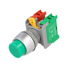 Comutator Apăsare 22mm 1NC 1NO | Electronic-mag.ro | Componente Electronice