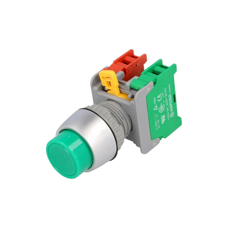Comutator Apăsare 22mm 1NC 1NO | Electronic-mag.ro | Componente Electronice