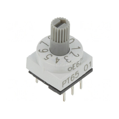 Întrerupător codificare DEC/BCD 10 poziții THT 80mΩ | Electronic-mag.ro | Componente Electronice