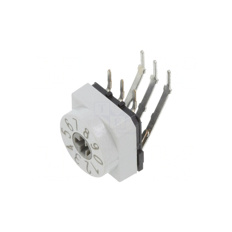 Întrerupător codificare DEC/BCD 10 poziții THT | Electronic-mag.ro | Componente Electronice