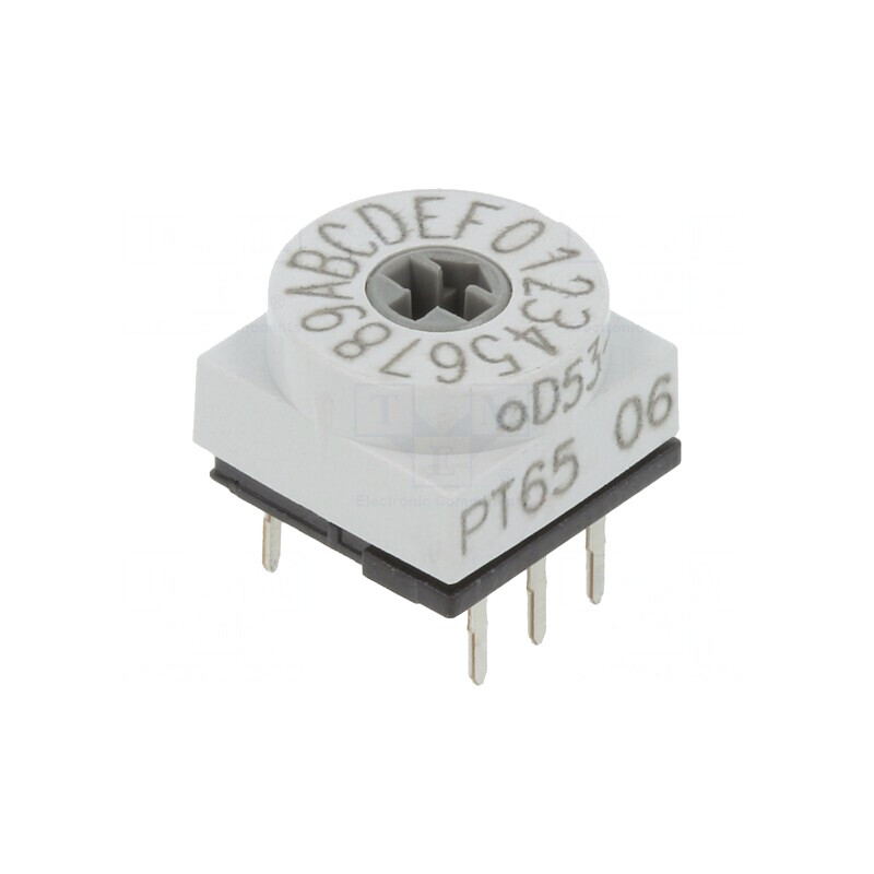 Întrerupător Codificare HEX/BCD 16 Poz THT 80mΩ | Electronic-mag.ro | Componente Electronice