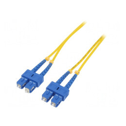Patch cord fibră optică SC/UPC 3m galben LSZH | Electronic-mag.ro | Componente Electronice