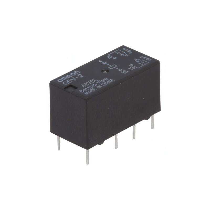 Releu electromagnetic DPDT 48V 2A | Electronic-mag.ro | Componente Electronice
