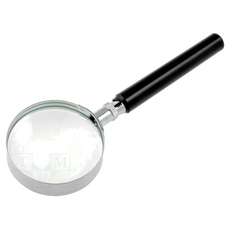 Lupă Manuală cu Lentilă Ø50mm și Mărire x2,5 | Electronic-mag.ro | Componente Electronice