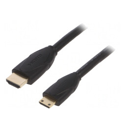 Cablu HDMI 2.0 Mini HDMI 2m Negru | Electronic-mag.ro | Componente Electronice