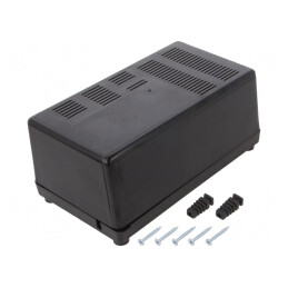 Carcasă ventilată pentru alimentator ABS 100x180x73mm | Electronic-mag.ro | Componente Electronice