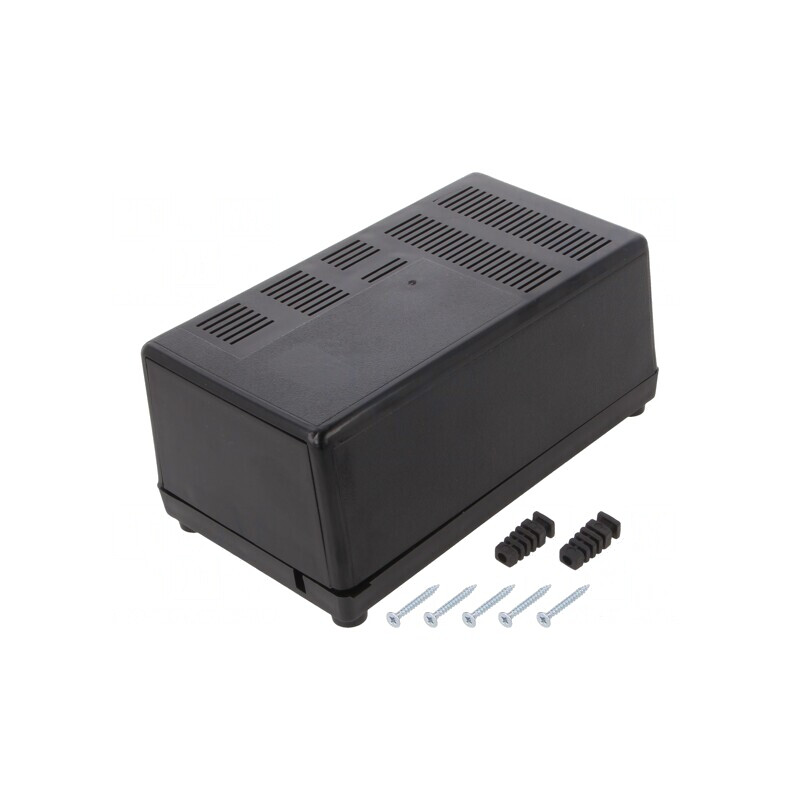 Carcasă ventilată pentru alimentator ABS 100x180x73mm | Electronic-mag.ro | Componente Electronice