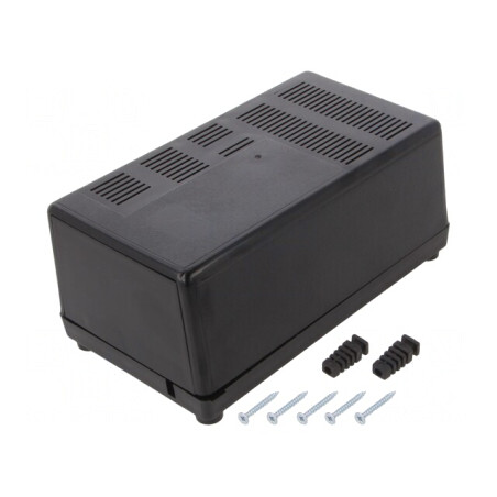 Carcasă ventilată pentru alimentator ABS 100x180x73mm | Electronic-mag.ro | Componente Electronice