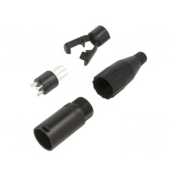 Metal Plug Straight Cord 5 Pin | Electronic-mag.ro | Componente Electronice