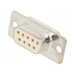 D-Sub 9-Pin Mufă Mamă Lipire Aurită pe Cablu | Electronic-mag.ro | Componente Electronice