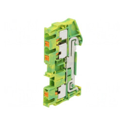 Conector Îmbinare Șine 0.14-4mm² 3 Borne Galben-Verde | Electronic-mag.ro | Componente Electronice