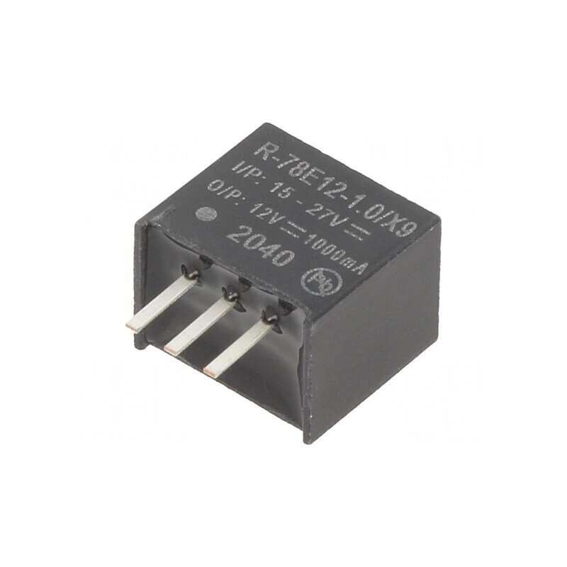 Convertor DC/DC 12W 15-27V la 12V 1A SIP3 | Electronic-mag.ro | Componente Electronice