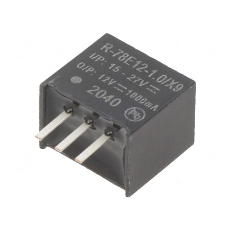 Convertor DC/DC 12W 15-27V la 12V 1A SIP3 | Electronic-mag.ro | Componente Electronice