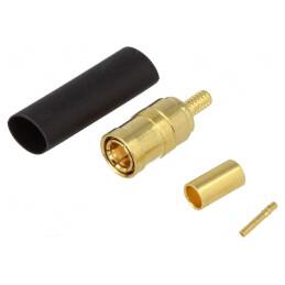 Mufă SMB mamă drept 50Ω crimpat aurit PTFE 0,3dB | Electronic-mag.ro | Componente Electronice