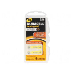 Baterie zinc-aer 1,4V AC10 90mAh 6buc | Electronic-mag.ro | Componente Electronice