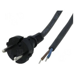 Cablu Electric 2x1mm2 Negru 3m | Electronic-mag.ro | Componente Electronice