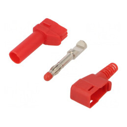 Mufă Banană 4mm 32A Roșie Izolată | Electronic-mag.ro | Componente Electronice