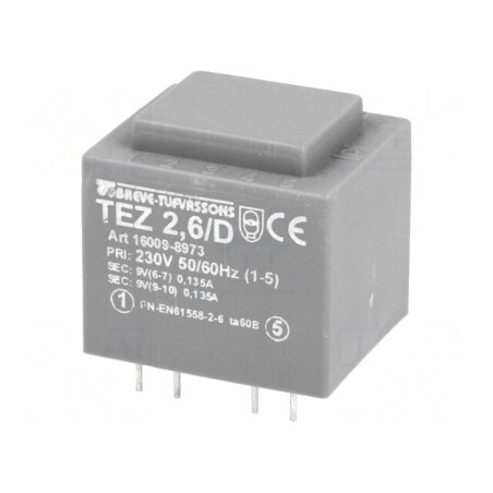 Transformator Încapsulat 2,5VA 230V 9V | Electronic-mag.ro | Componente Electronice
