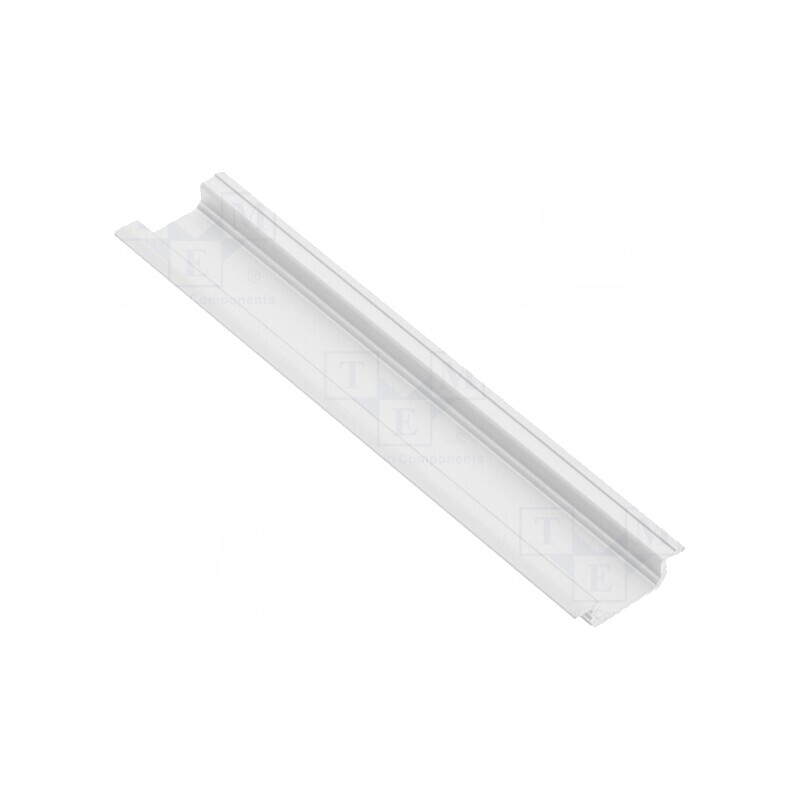 Profil Aluminiu Încastrat 1m pentru Module LED Albă | Electronic-mag.ro | Componente Electronice