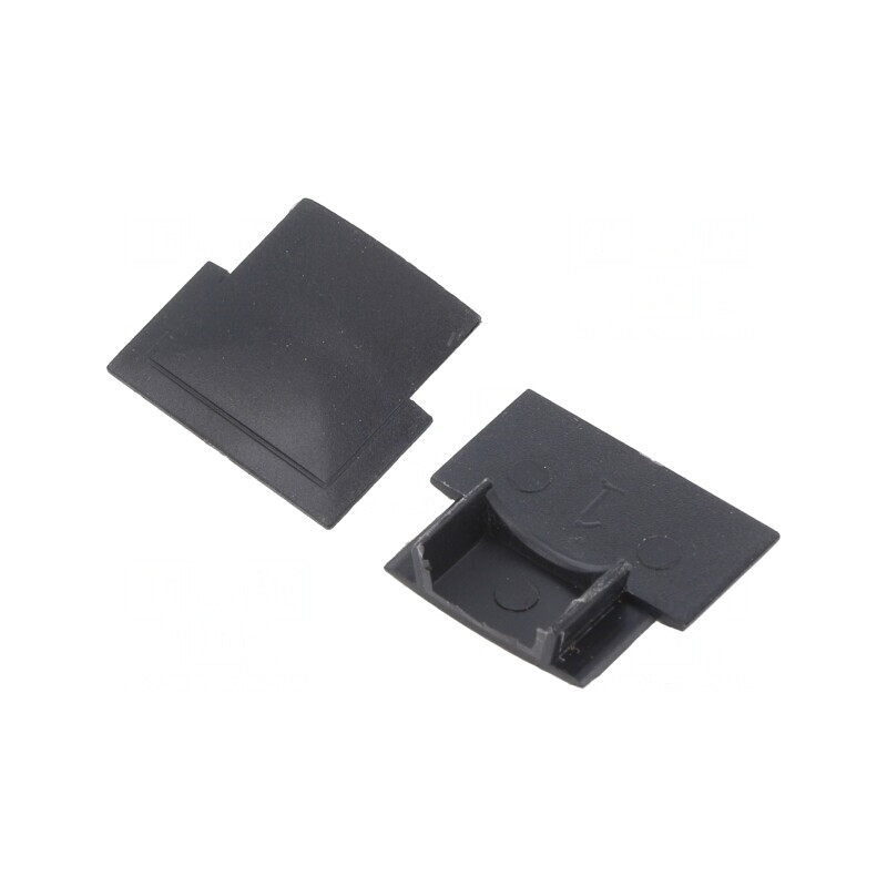 Obturator Negru pentru Profile LED - Set 10 Bucăți | Electronic-mag.ro | Componente Electronice