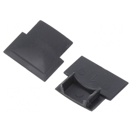 Obturator Negru pentru Profile LED - Set 10 Bucăți | Electronic-mag.ro | Componente Electronice