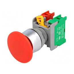 Comutator Apăsare 22mm 1NC 1NO | Electronic-mag.ro | Componente Electronice