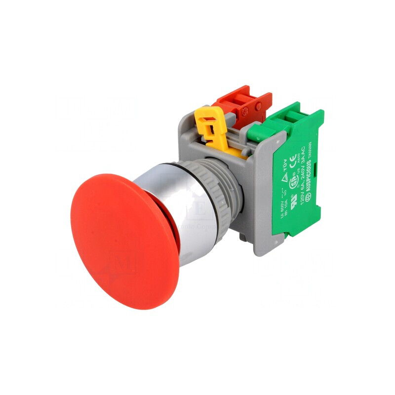 Comutator Apăsare 22mm 1NC 1NO | Electronic-mag.ro | Componente Electronice