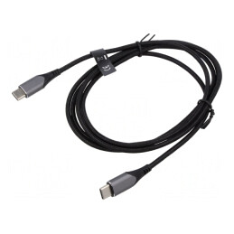 Cablu USB C 2.0 1.5m Negru 480Mbps | Electronic-mag.ro | Componente Electronice
