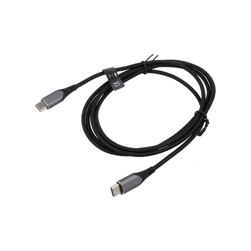 Cablu USB C 2.0 1.5m Negru 480Mbps | Electronic-mag.ro | Componente Electronice