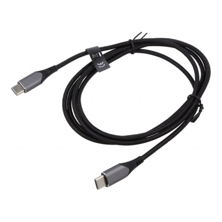Cablu USB C 2.0 1.5m Negru 480Mbps | Electronic-mag.ro | Componente Electronice