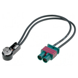 Adaptor Antenă Fakra dublu cu mufă ISO în unghi | Electronic-mag.ro | Componente Electronice
