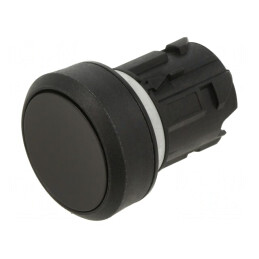 Comutator Negru 22mm cu Acționare prin Apăsare | Electronic-mag.ro | Componente Electronice