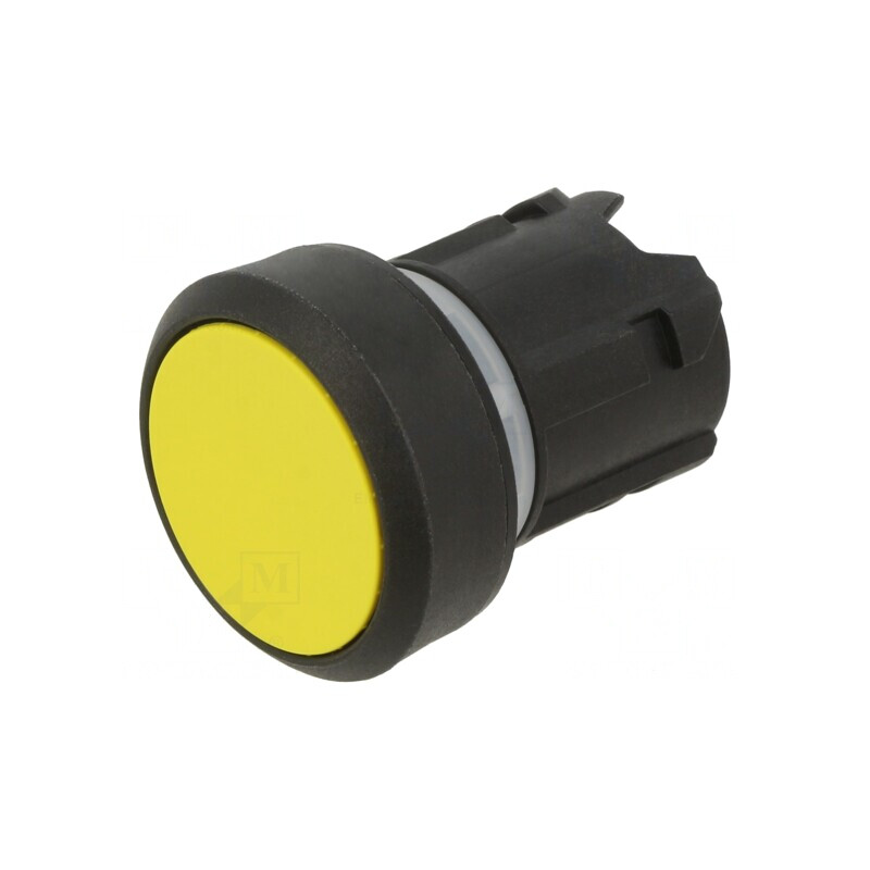 Comutator Apăsare 22mm Poziție Stabilă Galben | Electronic-mag.ro | Componente Electronice