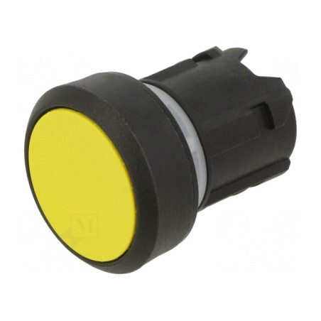 Comutator Apăsare 22mm Poziție Stabilă Galben | Electronic-mag.ro | Componente Electronice