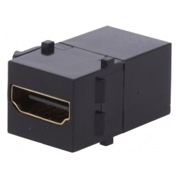 Adaptor Soclu Mamă HDMI Keystone Aurit | Electronic-mag.ro | Componente Electronice