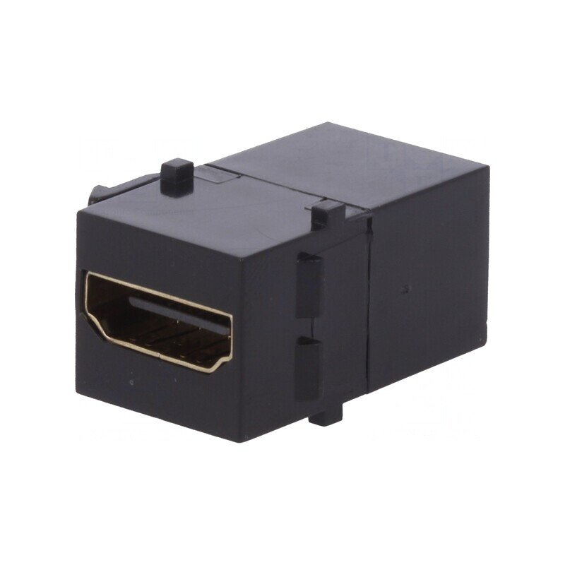 Adaptor Soclu Mamă HDMI Keystone Aurit | Electronic-mag.ro | Componente Electronice