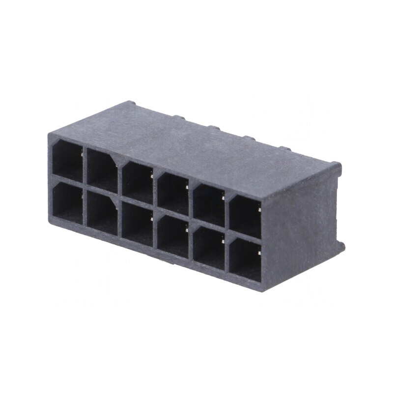 Soclu cablu-placă Mega-Fit 5,7mm 12 pini 23A | Electronic-mag.ro | Componente Electronice