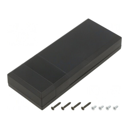 Carcasă Universală Neagră ABS 51x128x24mm | Electronic-mag.ro | Componente Electronice