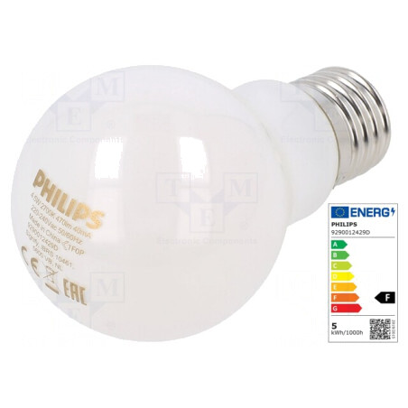Lampă LED E27 4.5W Alb Cald 470lm | Electronic-mag.ro | Componente Electronice
